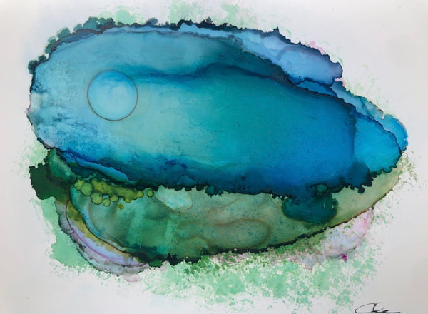 Cole Carter Original Print | "She and I are there. Together. In my dreams. And we are rabbits"